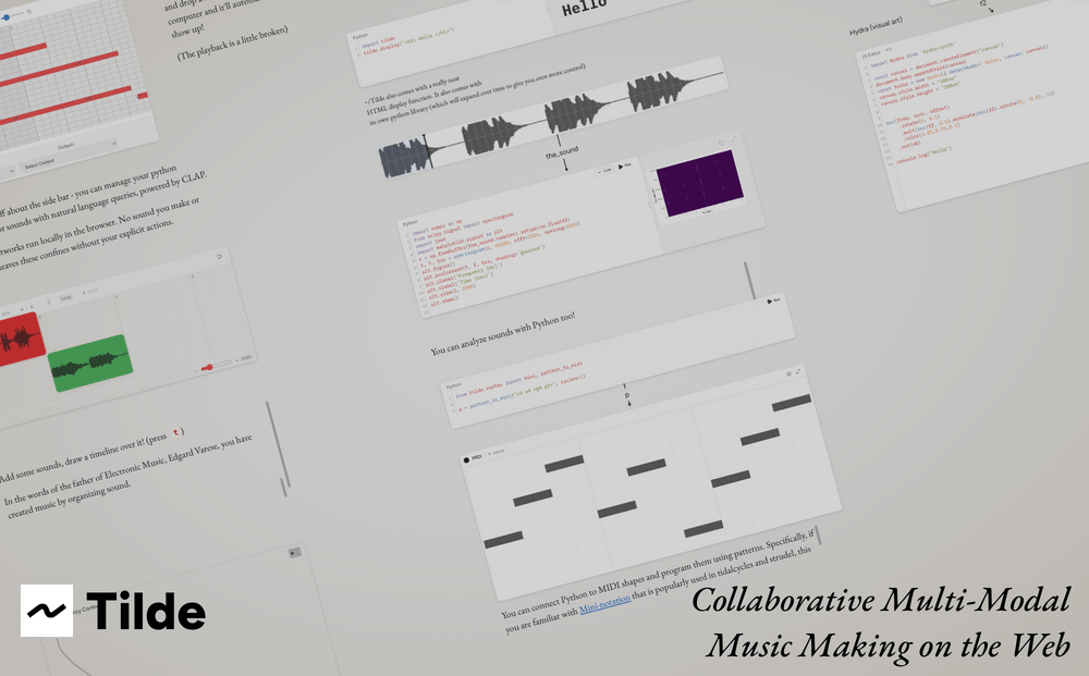 Tilde: Collaborative Multi-Modal Music Making on the Web